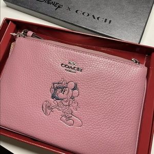 Coach x Disney Minnie Mouse wristlet